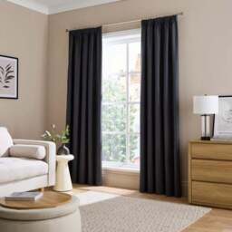 Berlin Blackout Pencil Pleat Curtains - thumbnail 2