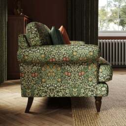 Jolene William Morris Blackthorn Print Velvet 2 Seater Sofa - thumbnail 3