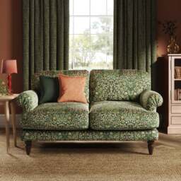 Jolene William Morris Blackthorn Print Velvet 2 Seater Sofa - thumbnail 1