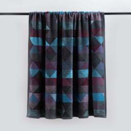 Super Soft Geo Purple Throw Blanket - thumbnail 2