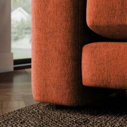 Magnus Vintage Soft Chenille Corner Chaise Sofa - thumbnail 4