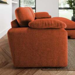 Magnus Vintage Soft Chenille Corner Chaise Sofa - thumbnail 2