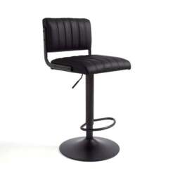 Rhys Height Adjustable Bar Stool, PU - thumbnail 4