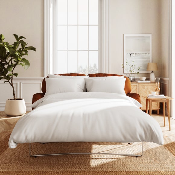 Martha Matte Plush Velvet 2 Seater Double Sofa Bed - image 1
