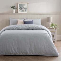 Quinn Marled Stripe 100% Cotton Duvet Cover & Pillowcase Set - thumbnail 6