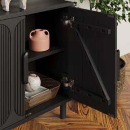 Khari 4 Door Large Sideboard, Mango Wood - thumbnail 4