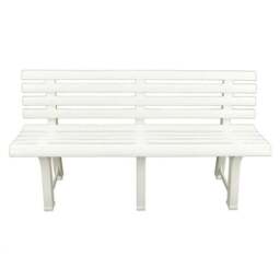 Brindisi 3 Seater White Bench - thumbnail 6