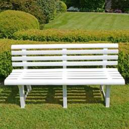 Brindisi 3 Seater White Bench - thumbnail 5