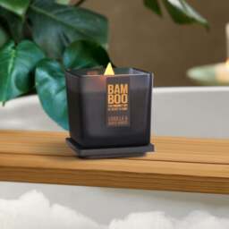 Heart and Home Bamboo Vanilla & White Woods Jar Candle - thumbnail 1