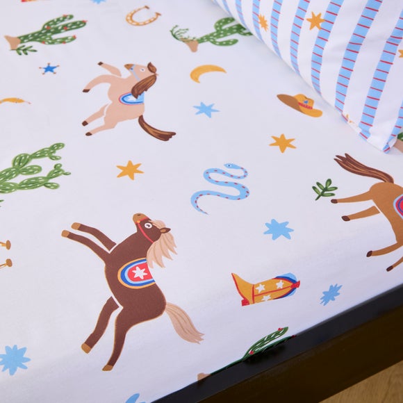 Set of 2 Cowboy Carnival Fitted Sheets - image 1