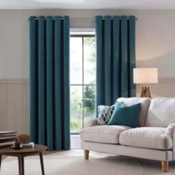 Genoa Chenille Blackout Eyelet Curtains - thumbnail 2