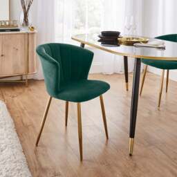 Kendall Dining Chair, Velvet - thumbnail 1