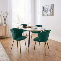 Kendall Dining Chair, Velvet - thumbnail 2