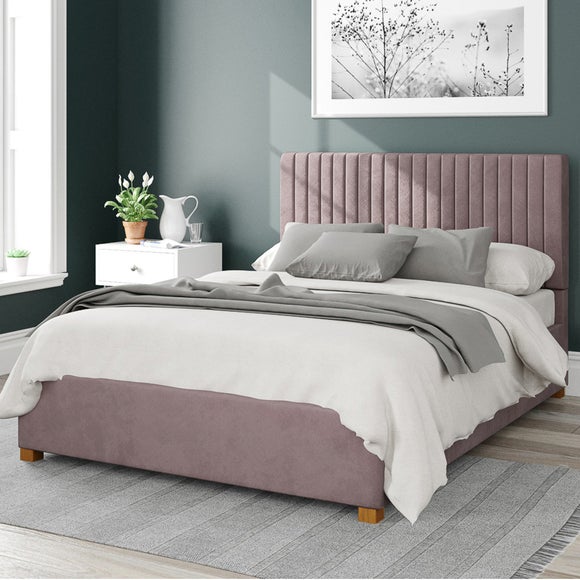 Grant Plush Velvet Ottoman Bed Frame - image 1