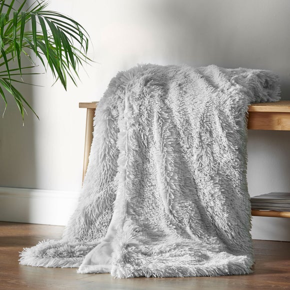 Catherine Lansfield Cuddly Deep Pile Throw Blanket - image 1