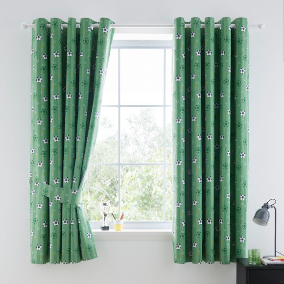 Football Pitch Blackout Eyelet Curtains - image 1