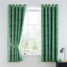 Football Pitch Blackout Eyelet Curtains - thumbnail 1