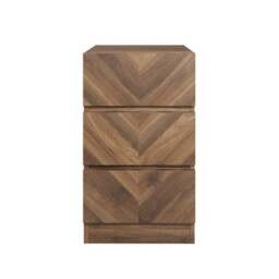Set of 2 Taranto 3 Drawer Bedside Tables, Walnut - thumbnail 2