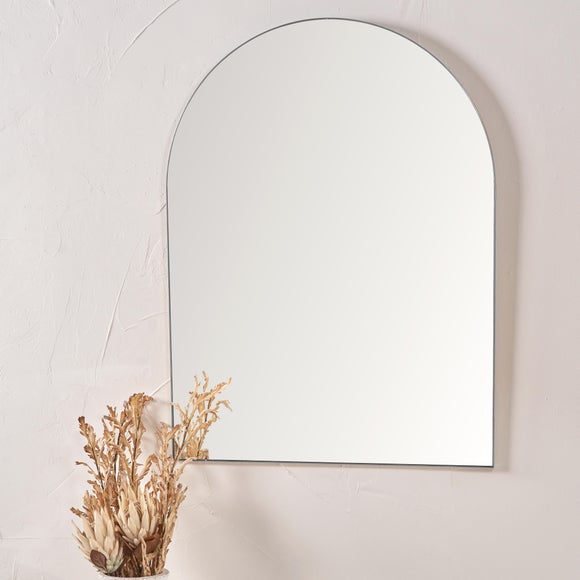 Metal Framed Arched Wall Mirror - image 1
