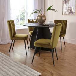 Taylor Dining Chair, Velvet - thumbnail 2