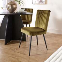 Taylor Dining Chair, Velvet - thumbnail 1