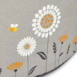 Scandi Print Grey Pouffe - thumbnail 3
