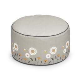 Scandi Print Grey Pouffe - thumbnail 2