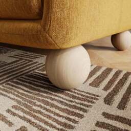 Armitage Chenille Snuggle Chair with Ball Feet - thumbnail 4