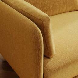 Armitage Chenille Snuggle Chair with Ball Feet - thumbnail 3
