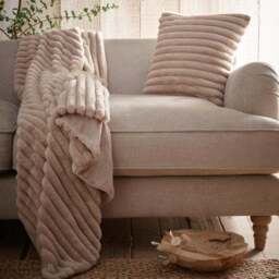 Appletree Morritz Faux Fur Square Cushion - thumbnail 4