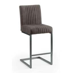 Brooklyn Set of 2 Bar Stools, Suede - thumbnail 3