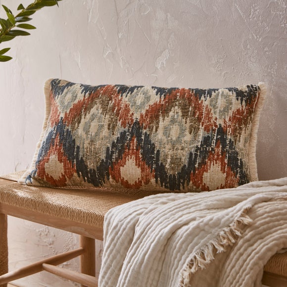 Matalasse Ikat Cotton Rectangle Cushion Cover - image 1