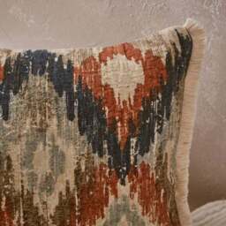 Matalasse Ikat Cotton Rectangle Cushion Cover - thumbnail 4