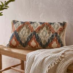 Matalasse Ikat Cotton Rectangle Cushion Cover - thumbnail 1