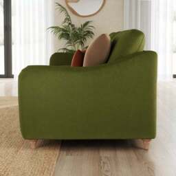 Hattie Matte Plush Velvet 3 Seater Sofa - thumbnail 2