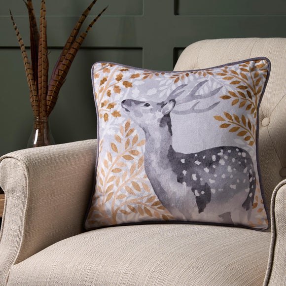 Dreams & Drapes Forest Animals Velvet Square Cushion - image 1