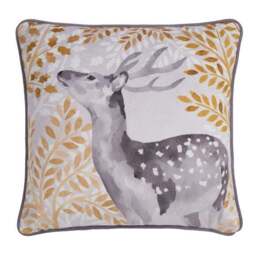Dreams & Drapes Forest Animals Velvet Square Cushion - thumbnail 2