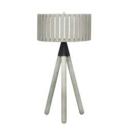 Rabanne Wooden Slat Tripod Table Lamp - thumbnail 2