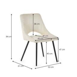 Iris Set Of 2 Dining Chairs, Boucle - thumbnail 6
