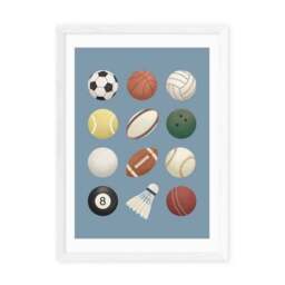 East End Prints Sports Balls Print - thumbnail 2