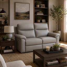 Aspire Toronto Leather Power 2 Seater Recliner Sofa - thumbnail 1