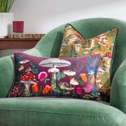 Wylder Wild Garden Mushroom Square Cushion Cover - thumbnail 6