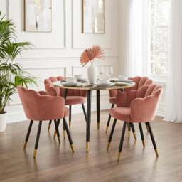 Vivian Velvet Dining Chair - thumbnail 2