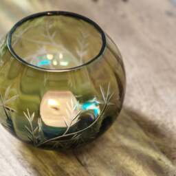 Bloom Engraved Shimmer Tealight Holder - thumbnail 1