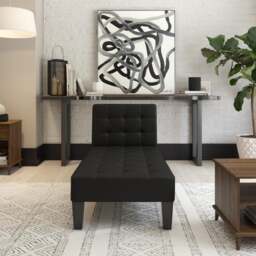 Adalynn Faux Leather Chaise Lounge - thumbnail 1