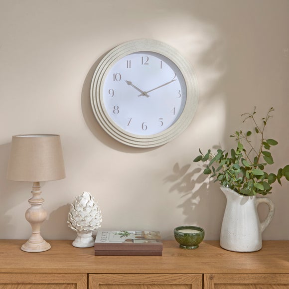 Concrete Effect Round Wall Clock - image 1