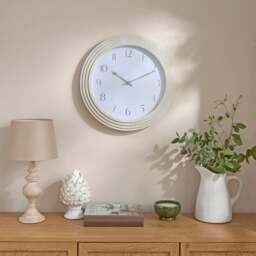 Concrete Effect Round Wall Clock