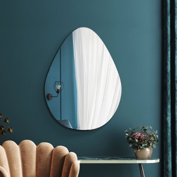 Lapillus Frameless Pebble Wall Mirror - image 1
