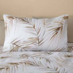 Serenity Palm Leaf Duvet Cover & Pillowcase Set - thumbnail 2