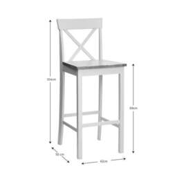 Salisbury Counter Height Bar Stool, Wood Grain - thumbnail 2